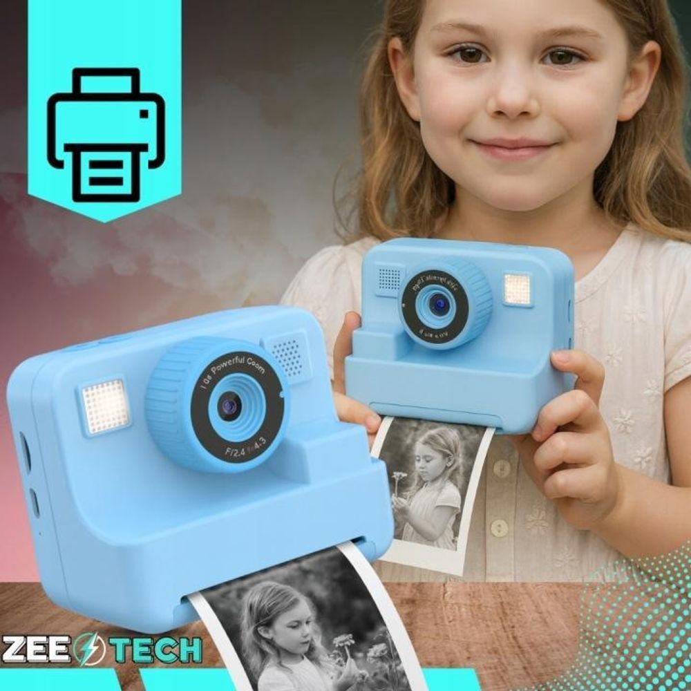 Digitale Sofortbildkamera Für Kinder Mit Drucker+ 11 Rollen Karten