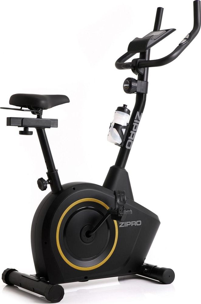 Rower treningowy Zipro Boost Gold – magnetyczny rower fitness o nośności do 120 kg Cichy rower treningowy z pomiarem tętna, uchwytem na butelkę i uchwytem na ręcznik