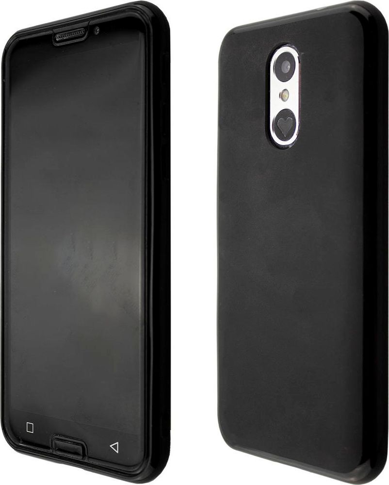 caseroxx Schutz-Hülle TPU-Hülle kompatibel mit Emporia Smart 3, Gummi Handy Tasche schwarz