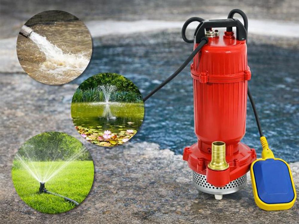 Ponorné čerpadlo VERTEX pro čistou a mírně znečištěnou vodu s plovákovým spínačem QDX 370 W, pro zahradu, bazén, jezírko, studnu, sklep a zaplavené prostory