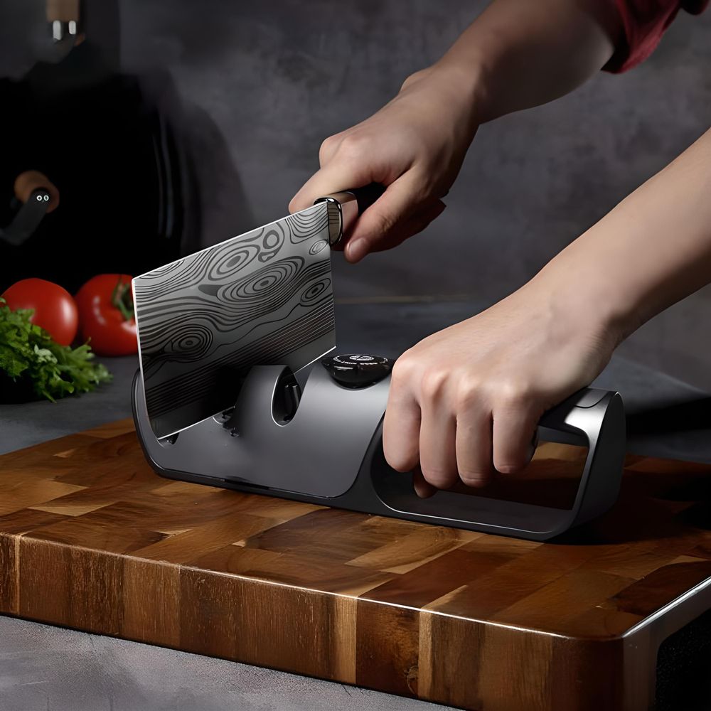 Messerschärfer Mit Saugnapf - V-Schliff Schleifer Für Küchenmesser