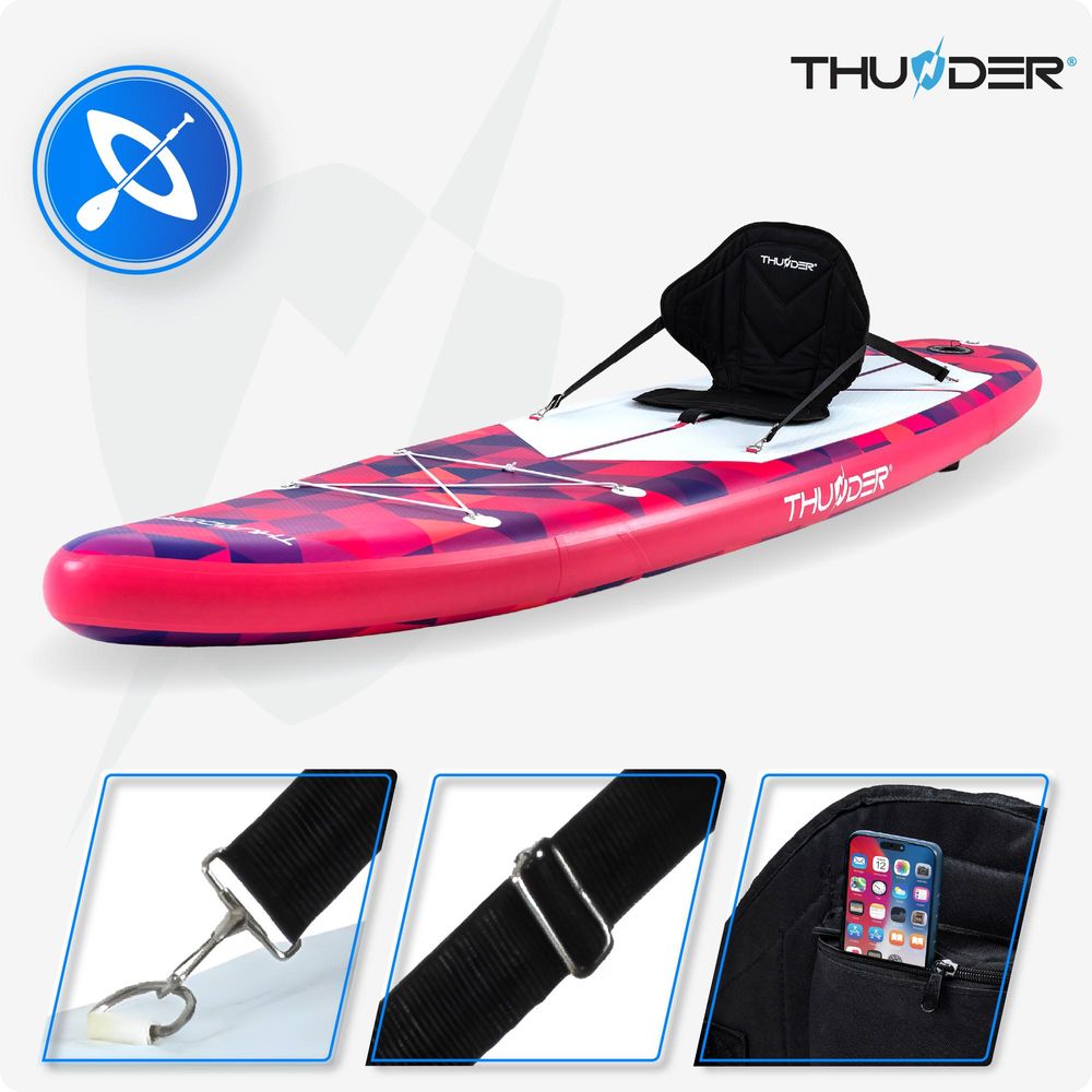 Thunder Volca Stand Up Paddle Board 320 x 75 x 15 cm růžový 150 kg