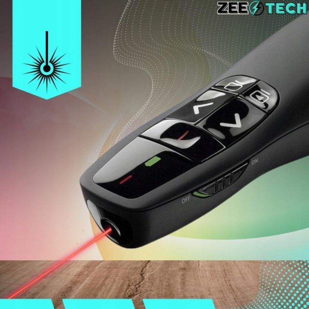 LASERPOINTER FÜR PRÄSENTATIONEN PRESENTER REICHWEITE 35 m USB LASER + 2 BATTERIEN