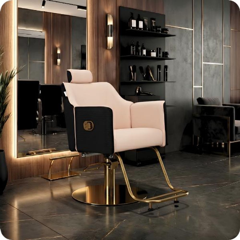 Fotel barberski Brilia fryzjerski hydrauliczny do salonu fryzjerskiego barb Barberking