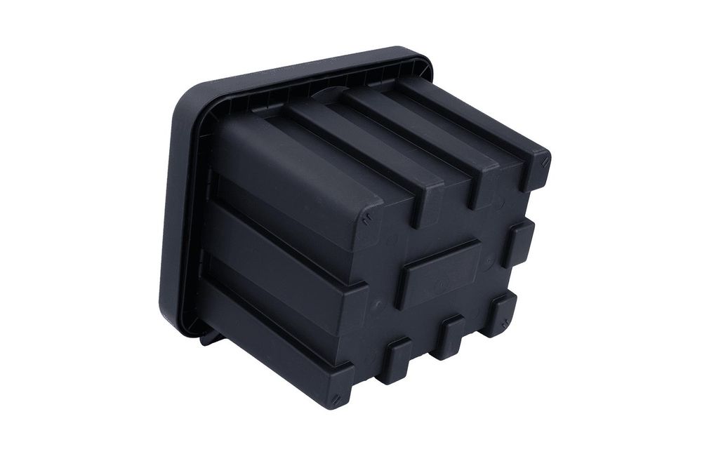 DAKEN Werkzeugkasten JUST 81101 Staukasten 400x350x300mm 21l für LKW Anhänger Staubox abschließbar Schwarz