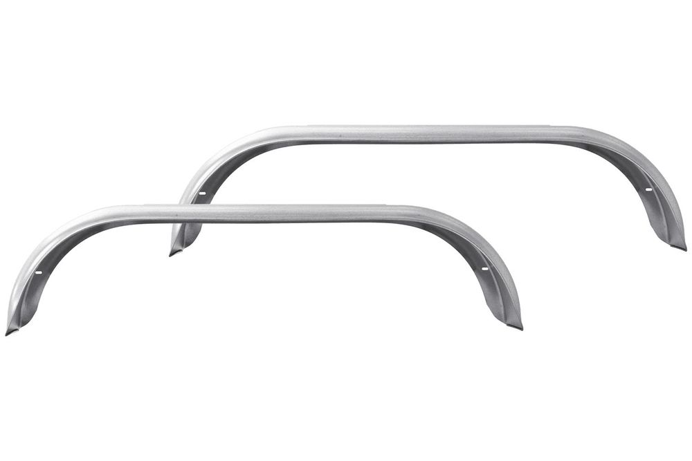 DE HAAN THRD 22155 Tandem-Kotflügel-Set 14-15 Zoll aus verzinktem Stahl 2 Stück für Pkw-Anhänger 1550x220 mm Radkasten