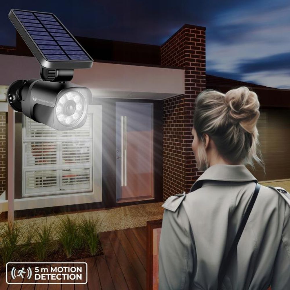 Lampa solarna LED SUNARI FLS-25 z atrapą kamery