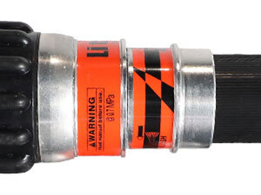 Wiltec Mehrzweckstrahlrohr mit C Storzkupplung 150–350 l/min und stufenloser Sprühstrahlverstellung für THW & Feuerwehr