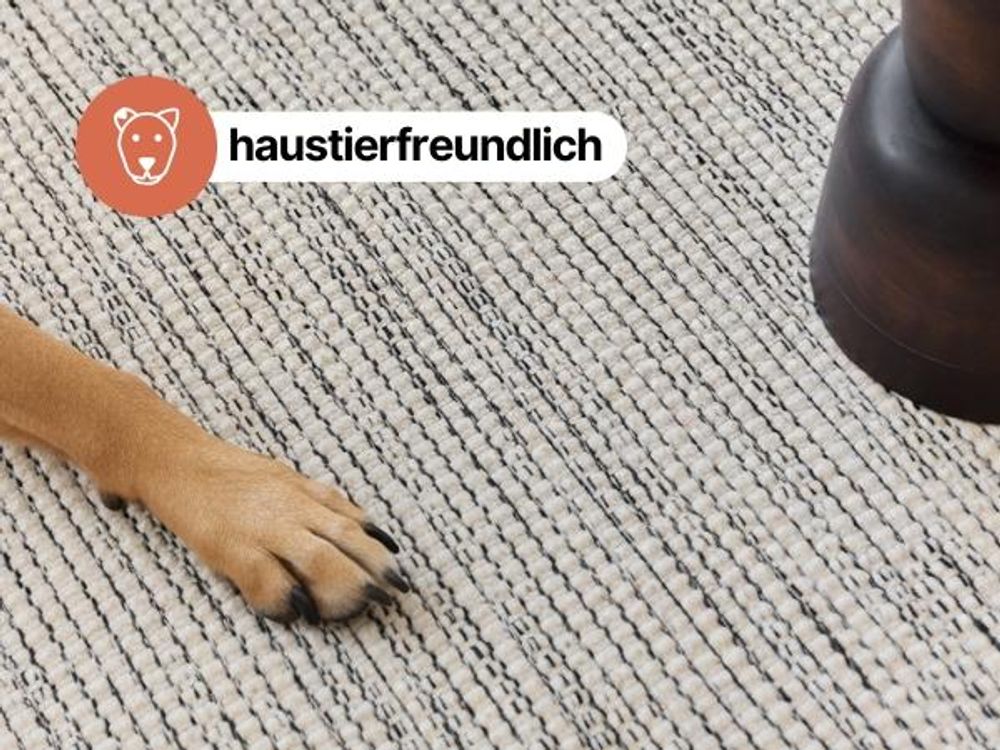 Tapiso HAND MADE Teppich LONI flach, pflegeleicht, Wolle & Baumwolle, modern 200 x 300 cm