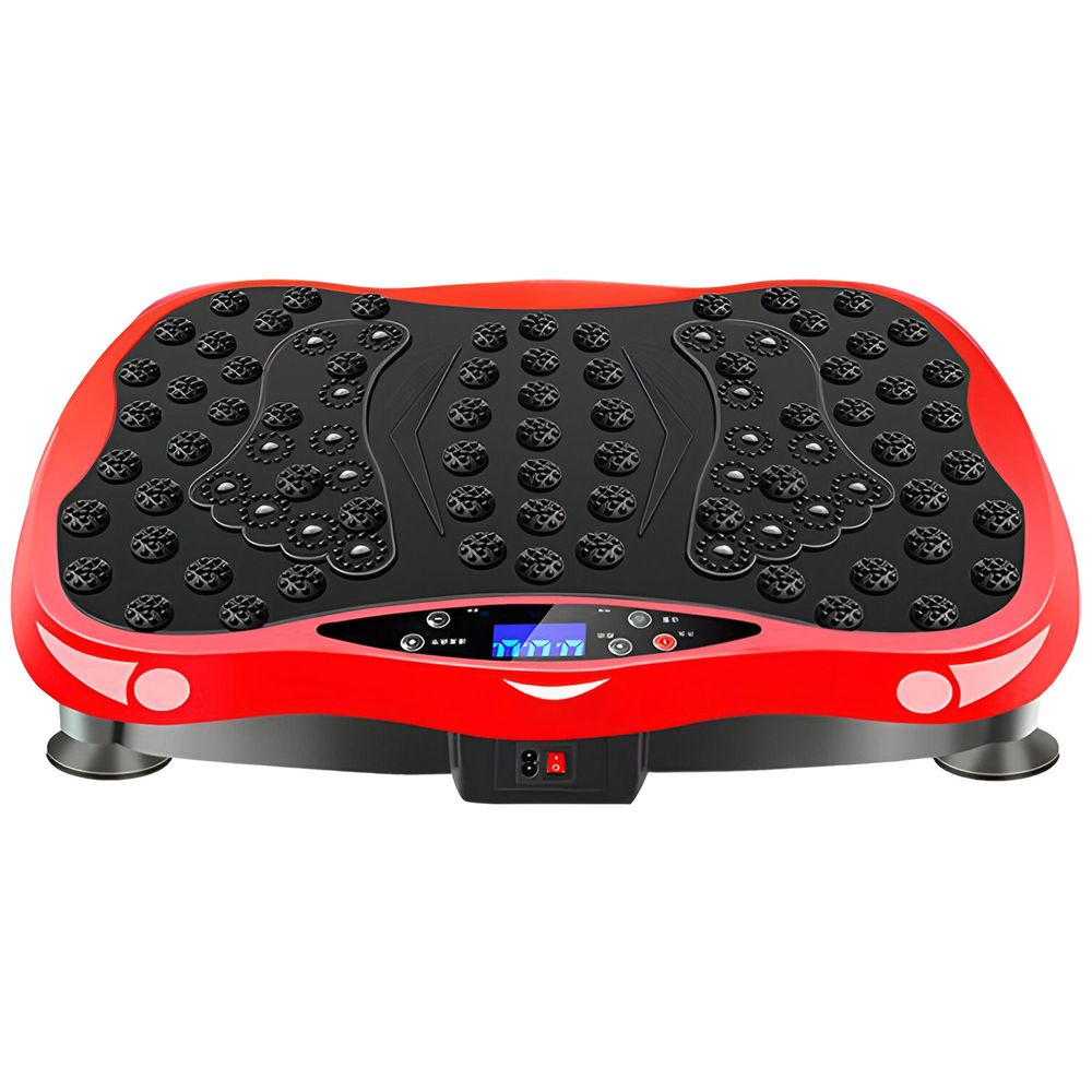 Vibrationsplatte mit Bluetooth LCD Vibrationstrainer Fitness Fernbedienung Trainingsbänder Vibro Sports Shaper Oszillation Trainingsgerät 3D 4D Retoo