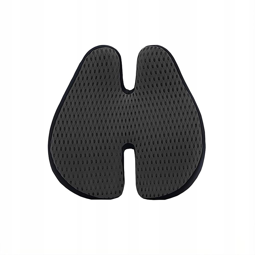 Lendenkissen aus Memory-Schaum für Bürostuhl & Autositz - Lordosenstütze Kissen Orthopädisches Rückenstütze - SCHWARZ Ergonomisches Rückenkissen 40x43