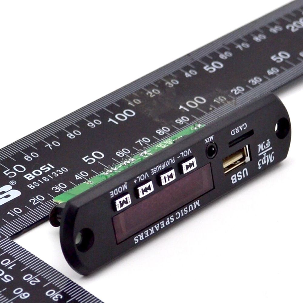 Autoradio Audio Board Bluetooth Adapter Multimedia KFZ Transmitter Kfz-Empfänger LCD AUX 3.5mm 7V-12V Modul USB Ladegerät FM Radio Unterstützt Retoo