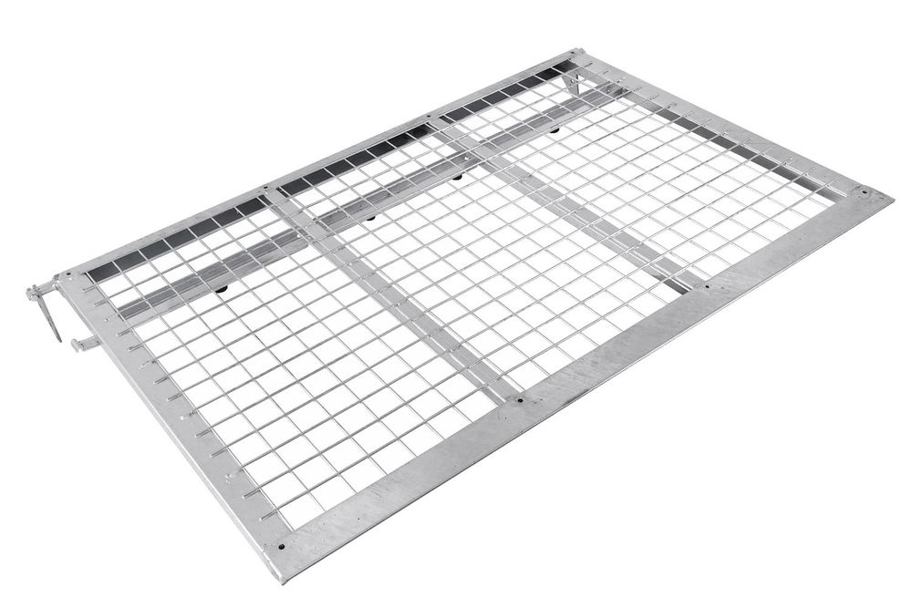 UNITRAILER Gitterrampe für Anhänger 88,6 x 125,5 cm Auffahrrampe 400 kg