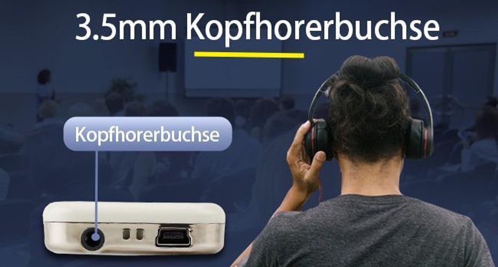 Retekess T130-T131 Tour guide System,60 Meter,99 Kanäle,18H,mit Mikrofon, PLL-Technologie, Geeignet für Reisebüros,Schulungen, Schulbesuche