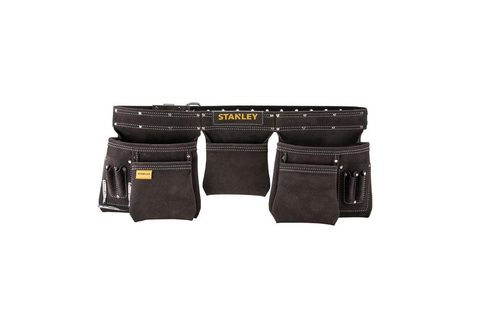 Stanley Leder Werkzeugschürze, Werkzeughüftgurt, Braun, Leder, 9 Taschen, Schnalle, 1 Stück(e)