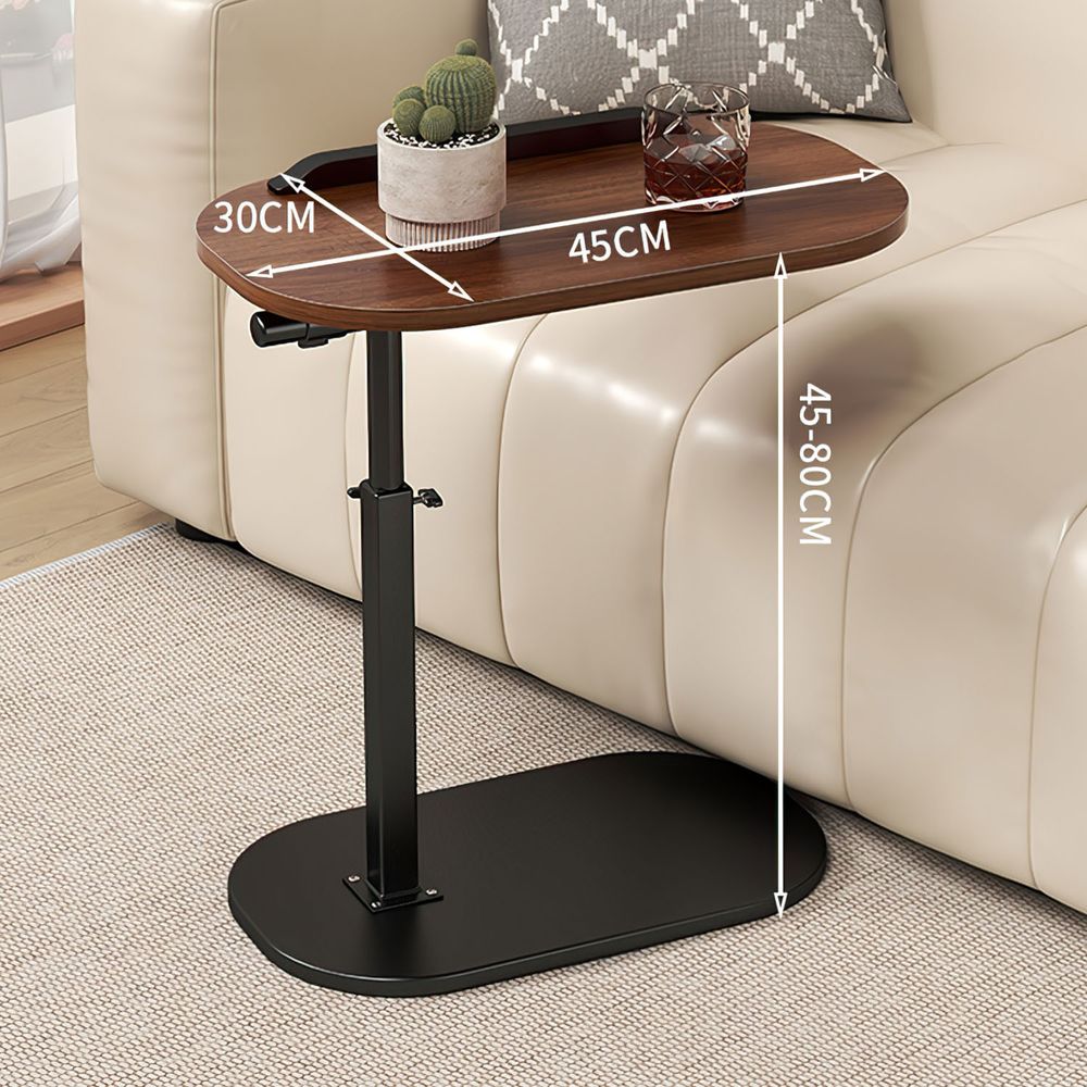 Beistelltisch Sofa Klein Beistelltisch für Couch Sofatisch Couchtisch Höhenverstellba Sofa Table Nachttisch Betttisch Laptoptisch C Form