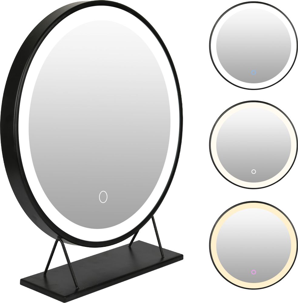 Schminkspiegel Kosmetikspiegel mit LED Beleuchtung Dimmbar Make Up Schminkspiegel Schminktisch Beleuchtung 50cm