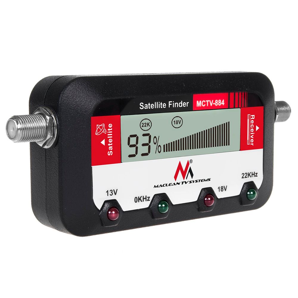 Digital SAT Finder Signal Sucher Satelliten Messinstrument inkl. Koaxialkabel 25cm