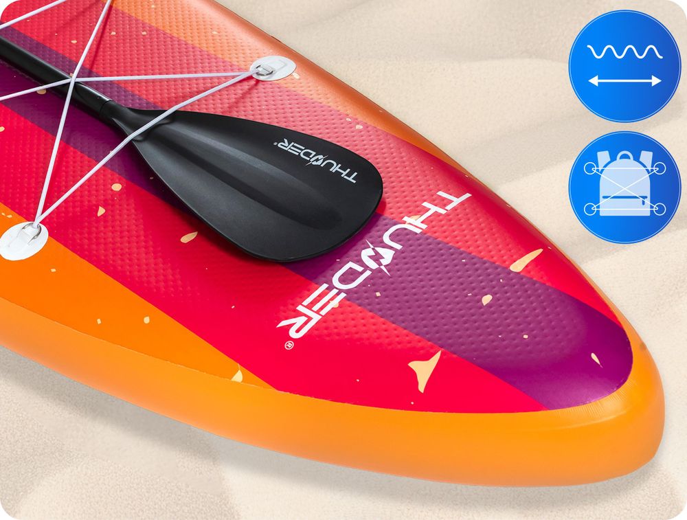 Thunder Retro Stand Up Paddle Board 320 x 75 x 15 cm Orange 150 kg