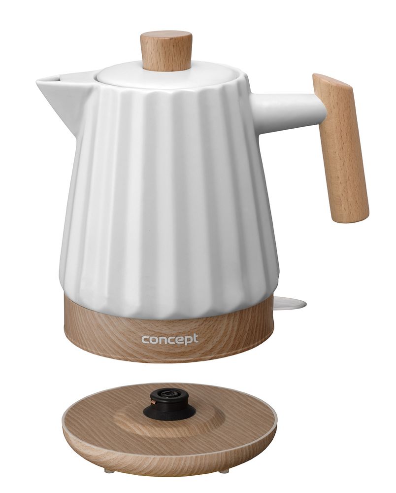 CONCEPT RK0090 Keramická rychlovarná konvice 1,5 l bílá