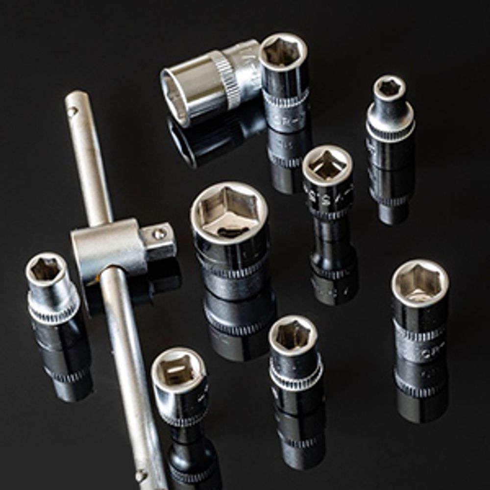 TEENO Steckschlüsselsatz 216 tlg, Ratschenkoffer Werkzeugkoffer 1/4", 3/8", 1/2" Zoll, Cr-V Steckschlüssel-Satz mit Ratschenschlüssel, Werkzeug-Set, Ratschenkasten für Arbeiten an Fahrrädern und Autos