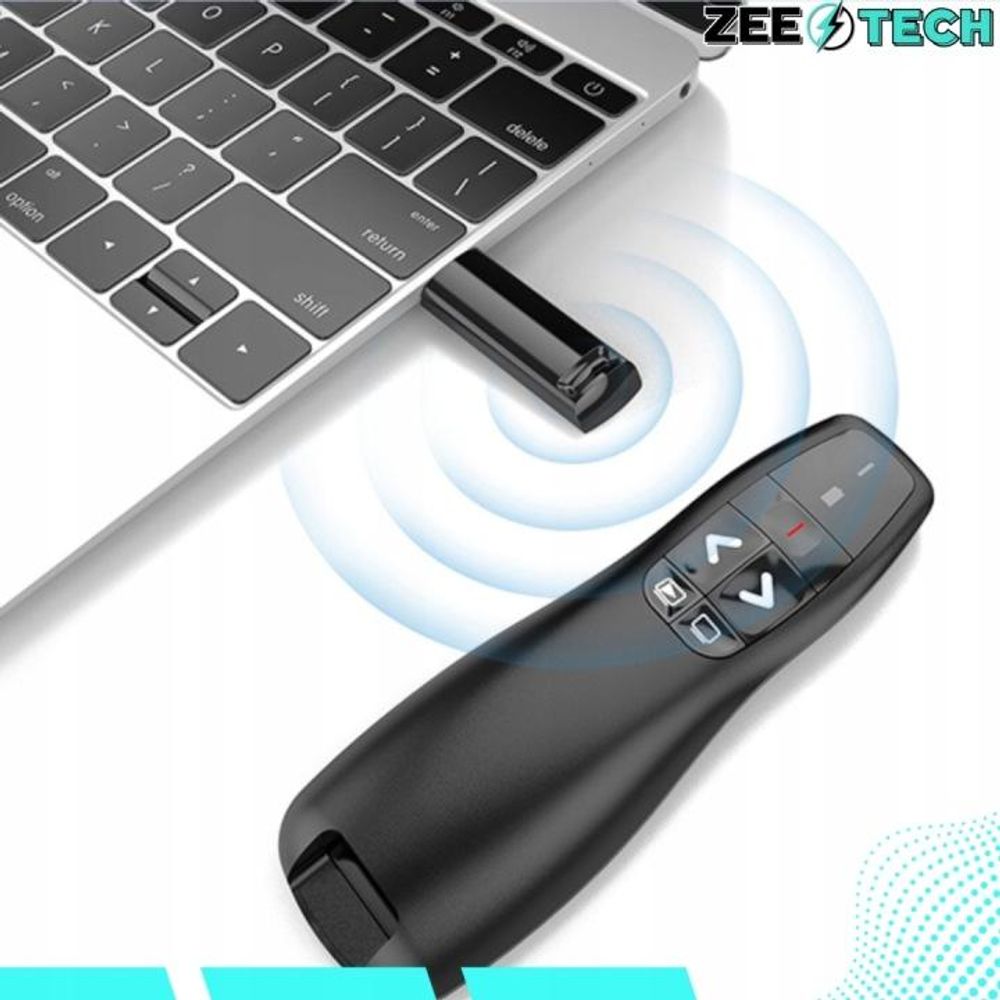 LASERPOINTER FÜR PRÄSENTATIONEN PRESENTER REICHWEITE 35 m USB LASER + 2 BATTERIEN