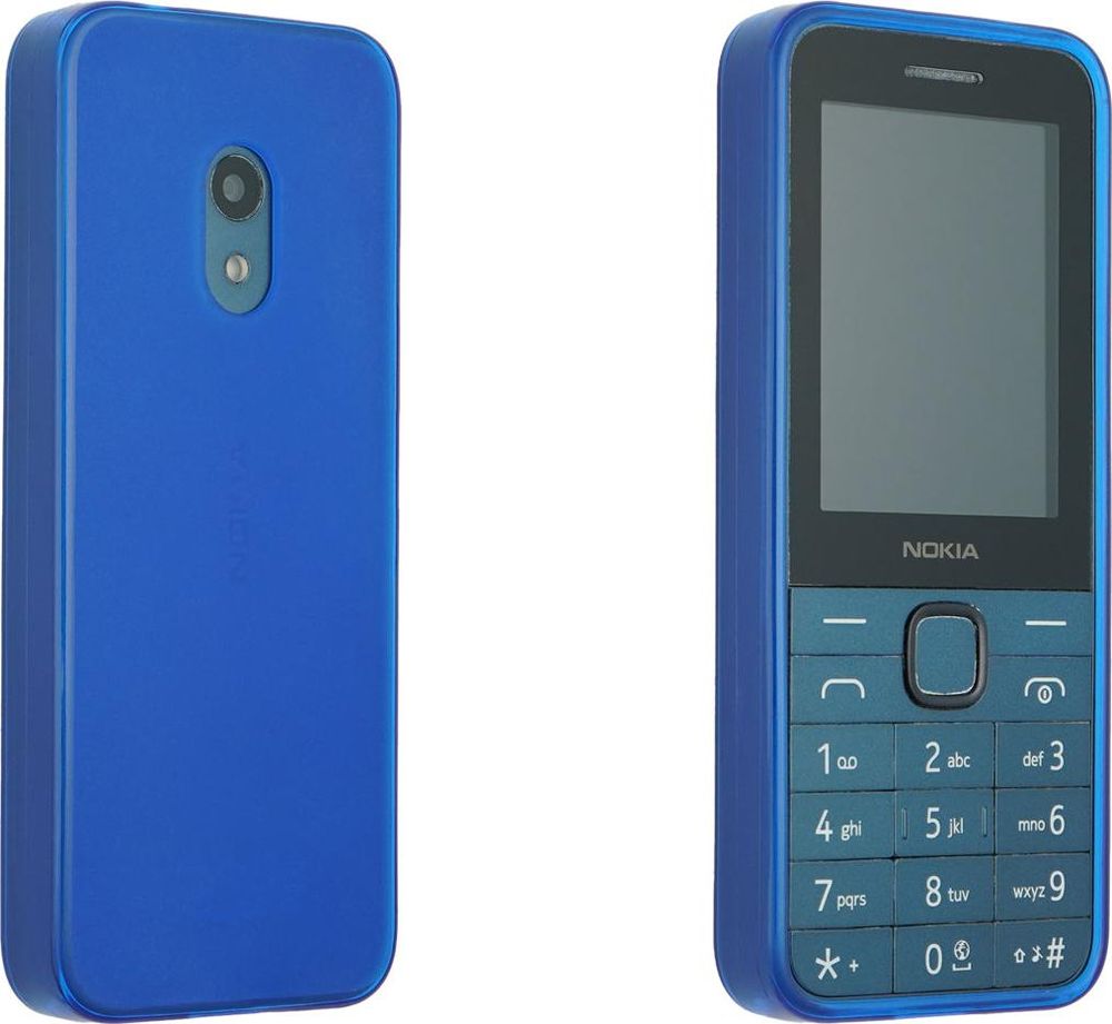 caseroxx Schutz-Hülle TPU-Hülle kompatibel mit Nokia 225 4G (2024), Gummi Handy Tasche blau