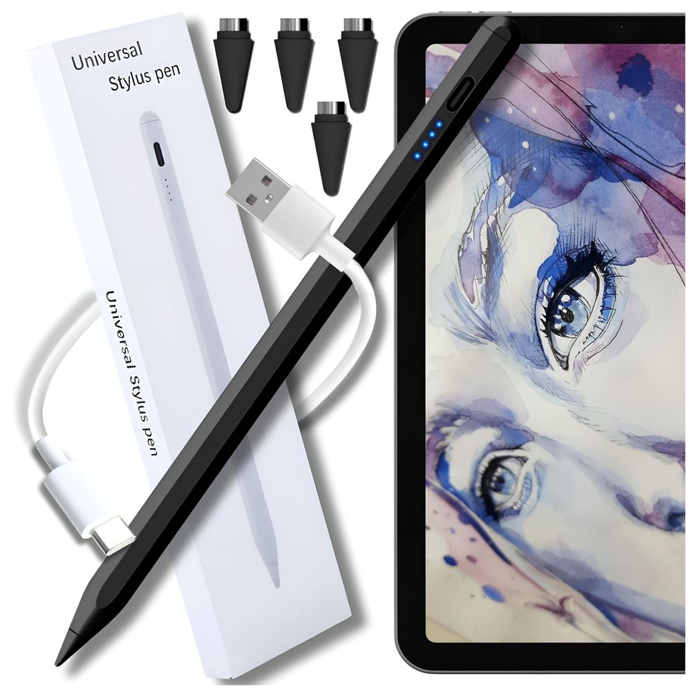 Universeller Stylus Stift Für Telefon Tablet Bildschirm Pencil Pen 4 Spitzen