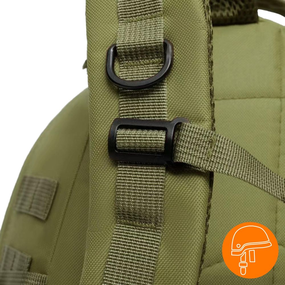 Taktischer Militär Rucksack 20-40L, Outdoor Trekkingrucksack Army Green, Kompakt & Robust für Wandern, ASG & Sport, EVI SPORT Warpack Grün