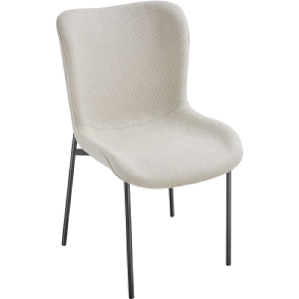 tectake® Polsterstuhl Tessa ergonomische Form mit hoher Rückenlehne 54 x 62 x 90 cm