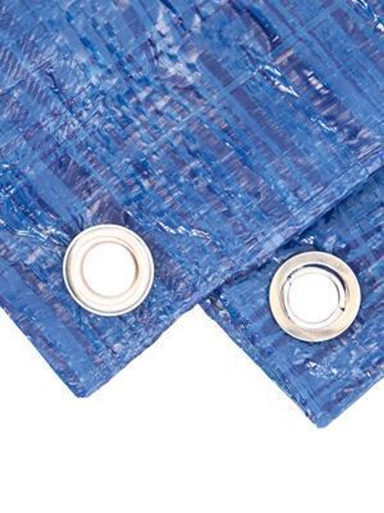 Abdeckplane blau 1,5x6 (9m²), Gewebeplane Industrieplane Schutzplane Bau Holz Garten Plane Ösen