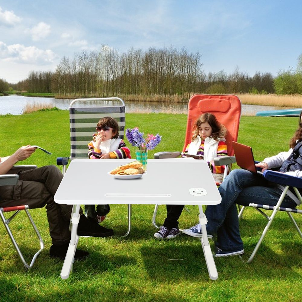 Laptop Bett Tablett Tisch, Höhe Winkel einstellbar Laptop Bett Stand, Portable Lap Desk mit klappbaren Beinen