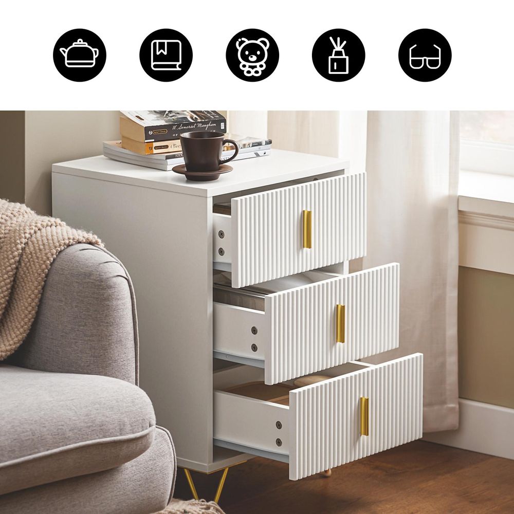 Yaheetech Nachtkastje commode bijzettafel nachtkastje nachtkastje kast