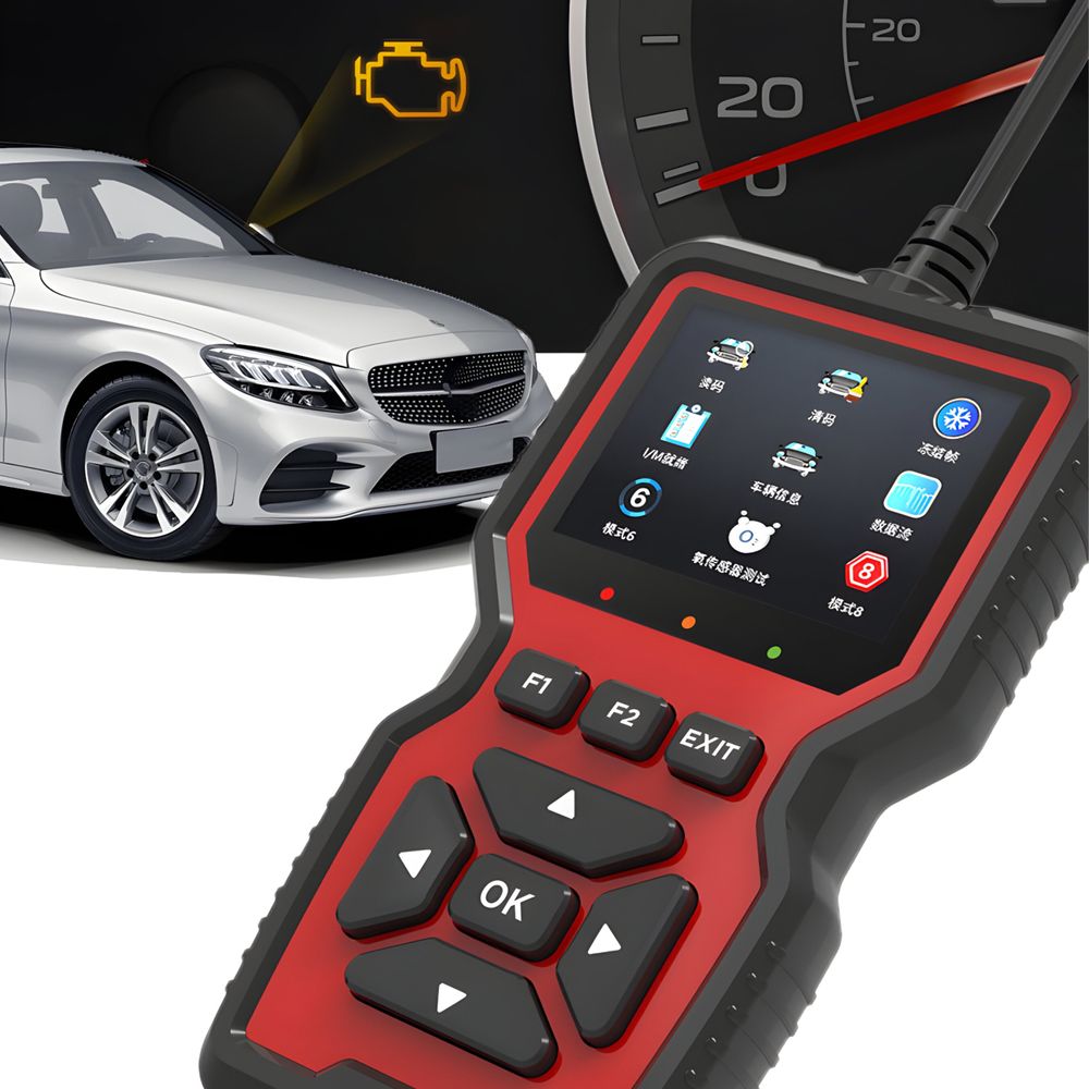 OBD2 Diagnosegerät Auto Diagnosewerkzeuge Universal KFZ Diagnose Handscanner OBDII Code-Scanner-Fahrzeug-Fehlercodeleser Fehlerauslesegerät Retoo