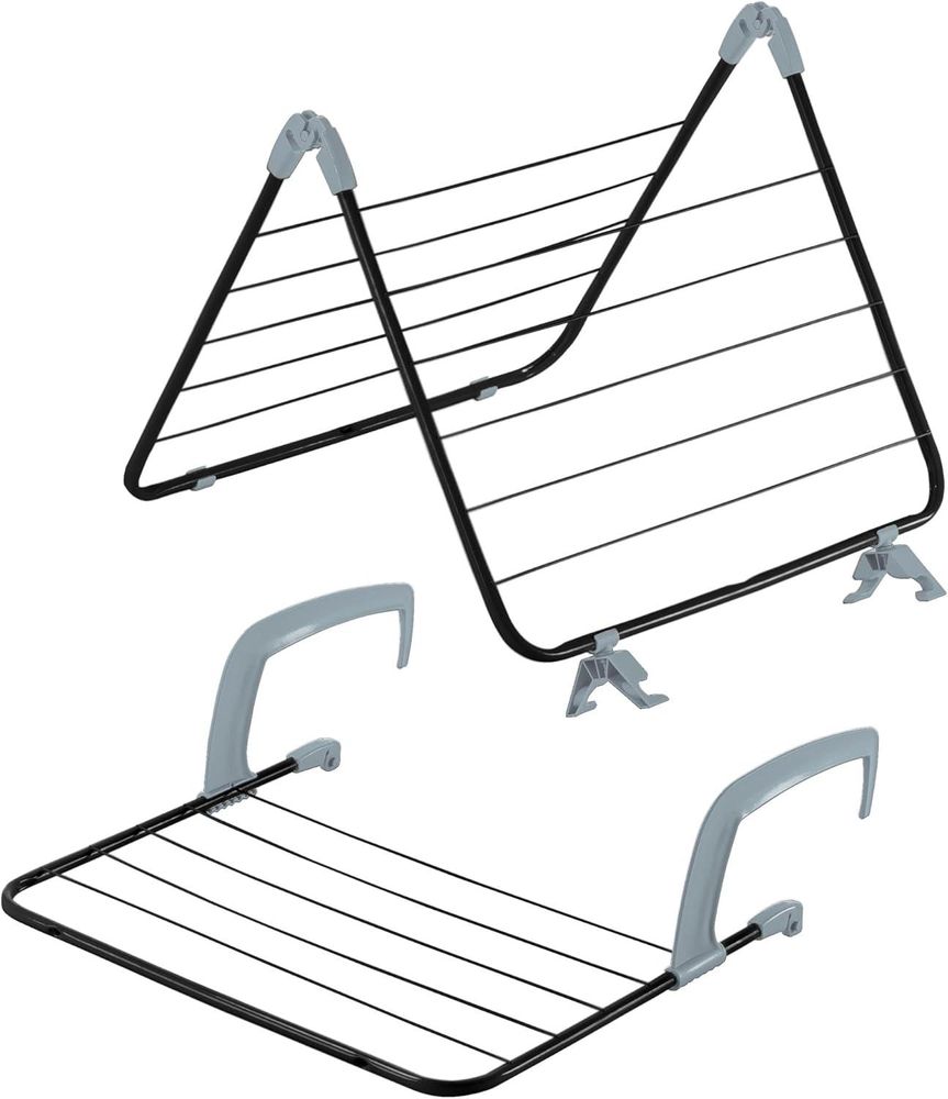 KADAX 3-in-1-Wäschetrockner, stehend, für Unterwäsche, Kleidung, klappbar, Balkon + Rollen