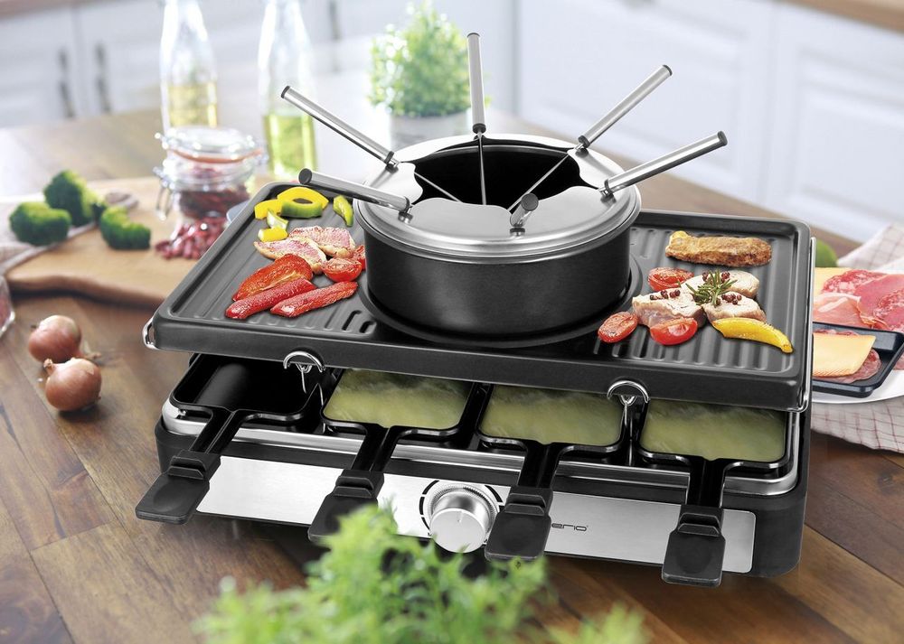 Emerio RG-124930, 8 Person(en), Schwarz, Edelstahl, Drehregler, 1400 W, 220 - 240 V, 50 / 60 Hz