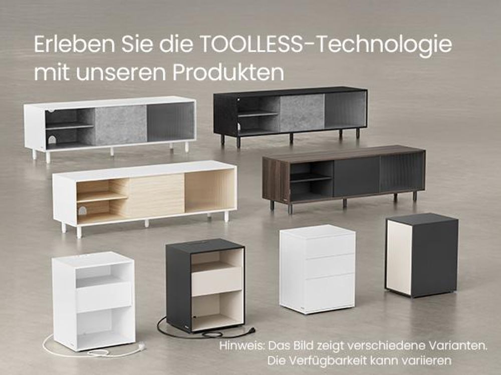 VASAGLE Toolless-Technologie Nachttisch, Beistelltisch mit Ladefunktion, Nachtschrank
