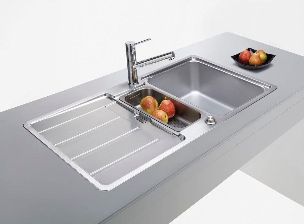 Franke HDX 254 965x510mm, reversibel, Edelstahl gebuerstet, 3 1/2' Integral,mit Druckknopfventil