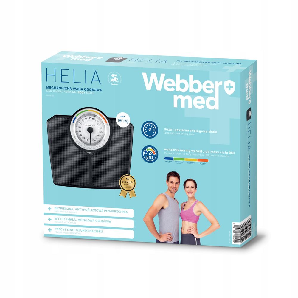 Mechanická koupelnová váha Webber DT605T bez napájení