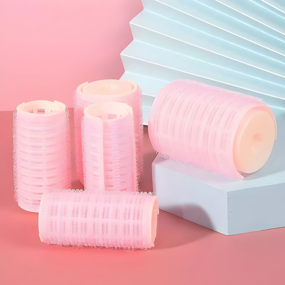 6 Stücke Lockenwickler locken Set Hitzefreie Jumbo Groß Kleine Lockenwickler Selbsthaftend Hair Rollers Klammern 25mm 33 mm 43 mm Retoo