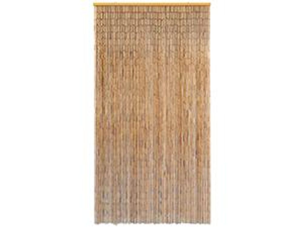 vidaXL Tenda per porta con zanzariera in bambù 120 x 220 cm