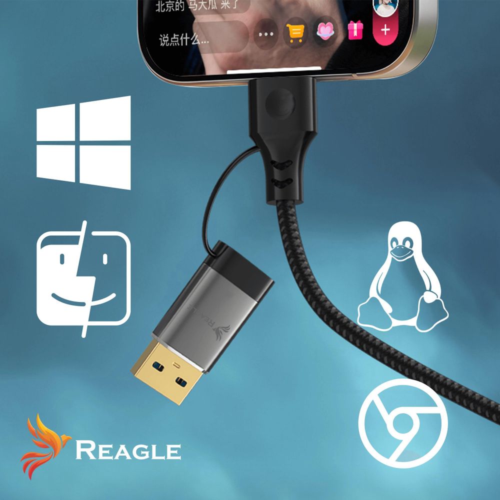USB C USB A auf RJ45 Ethernet Kabel 2m LAN Adapter 1000Mbps Gigabit Netzwerkkarte für Laptop PC Smartphone Tablet Nintendo Switch Aluminium