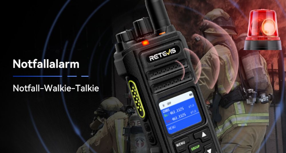 Retevis NR630S Walkie Talkie GroBe Reichweite, wasserdichte Funkgeräte für Erwachsene, IP67, 2800 mAh, KI-Rauschunterdrückung, LCD für die Logistik
