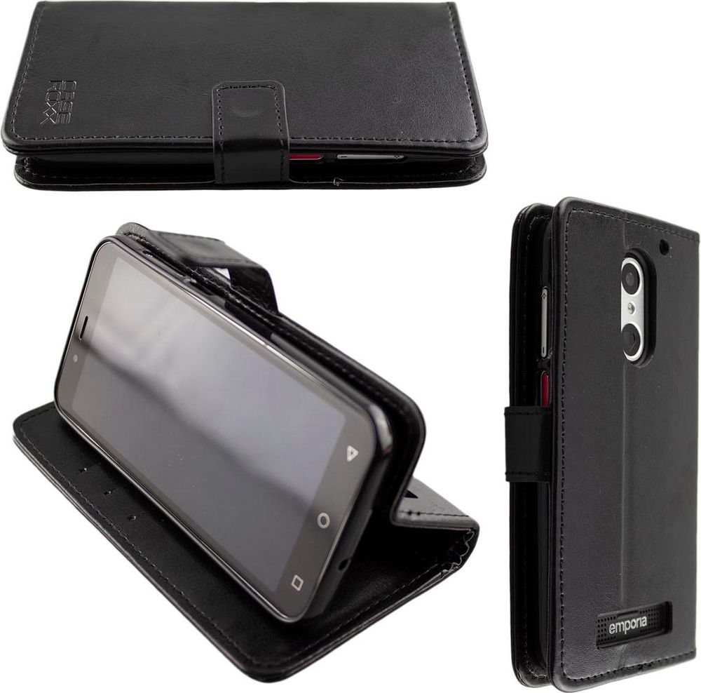 caseroxx Handy Hülle Tasche kompatibel mit Emporia Smart 4 Bookstyle-Case Wallet Case