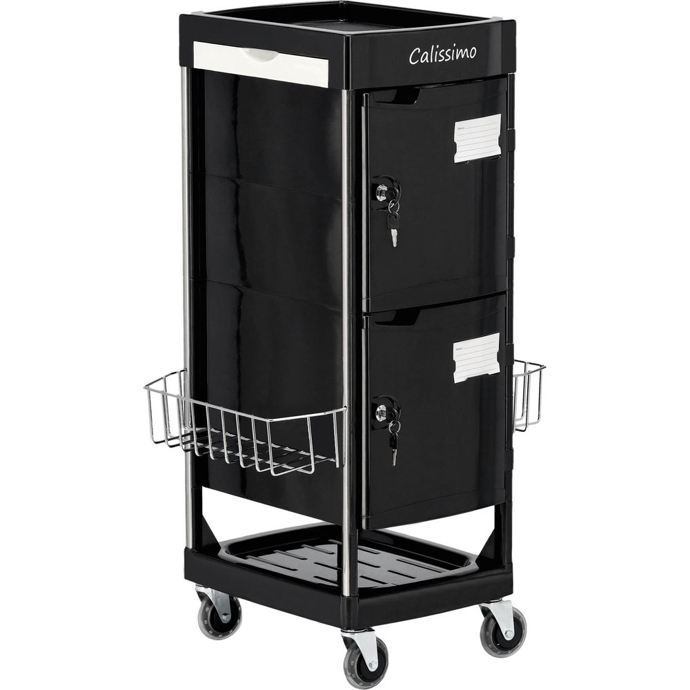 Chariot de coiffure à roulettes X10-F - Desserte et table roulante pour coloration, meuble avec