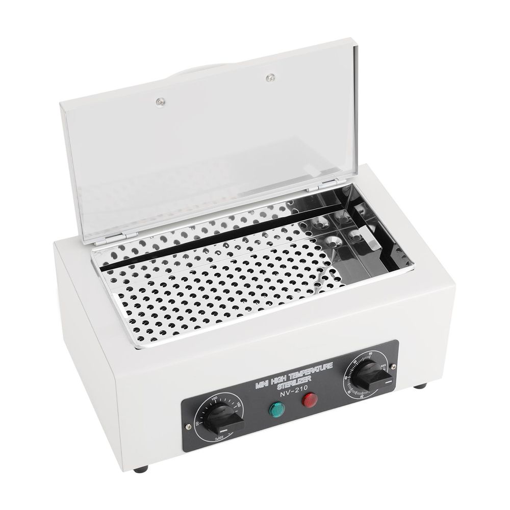 Hochtemperatur-Metallwerkzeug-Reinigungsbox, Nagelwerkzeug-Sterilisator, Trockene Wärme Kabinett Nagel Werkzeug Reiniger für Salon