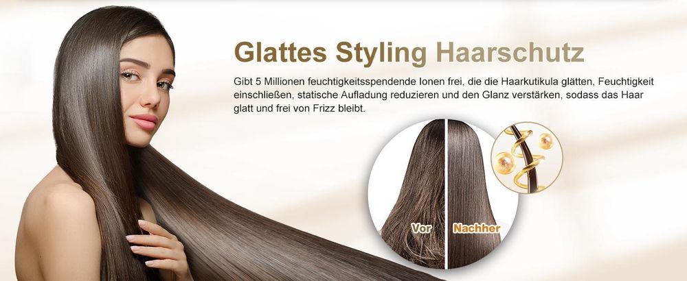 MCURO 6-in-1 Warmluftbürste mit 6 Aufsätzen,Airflow Lockenstab,Föhn & Negativ-Ionen Haarstyler inkl. Aufbewahrungstasche,für Glätten,Locken & Trocknen