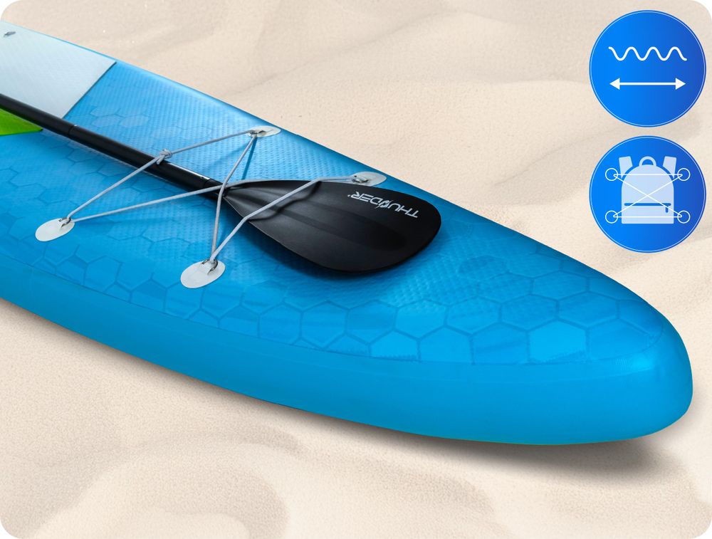 Thunder Itto Touring Stand Up Paddle Board 380 x 75 x 15 cm Bleu 150 kg