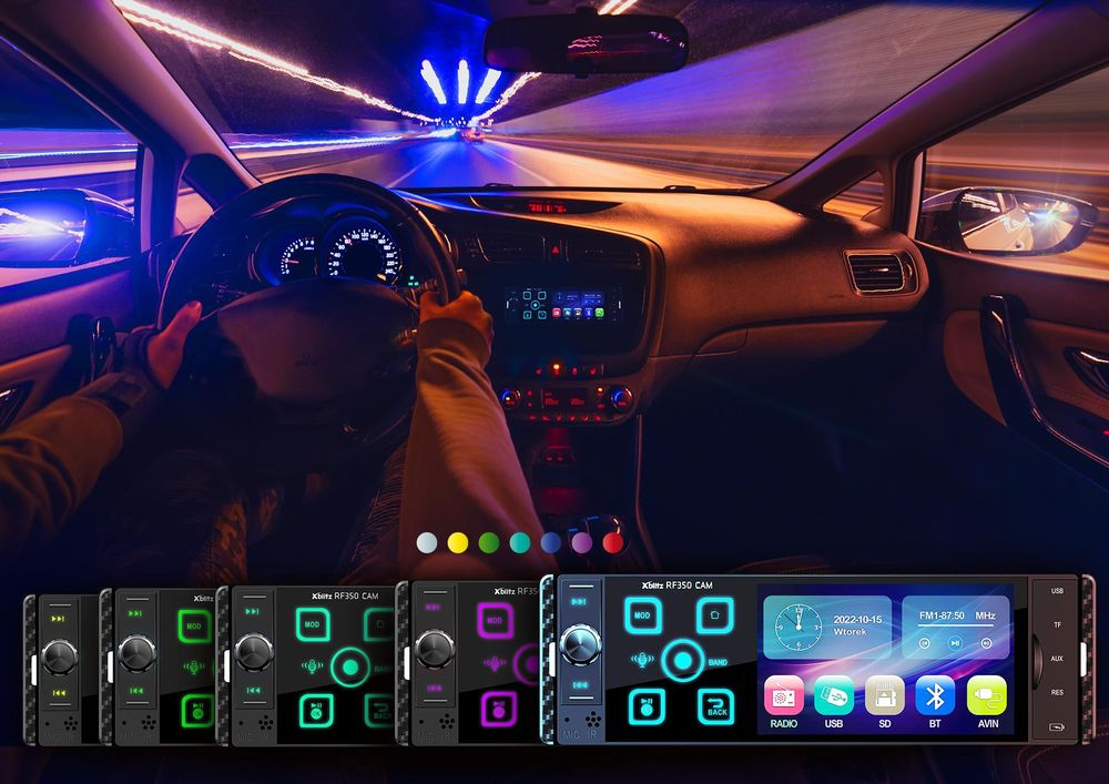 Multimedia-Autoradio mit Touchpanel, Freisprecheinrichtung und USB