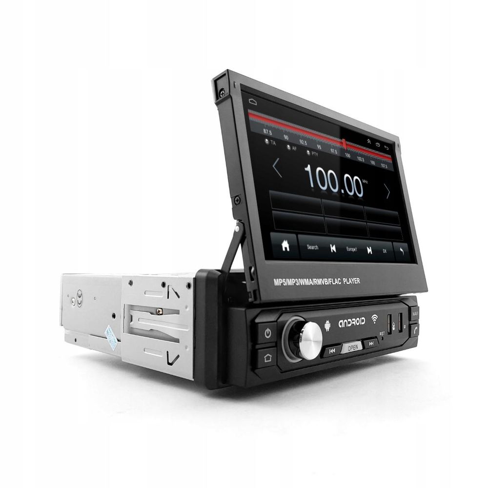 Radio Samochodowe 1DIN 7" GPS Android 2/32 GB Wysuwany Ekran Kamera WiFi